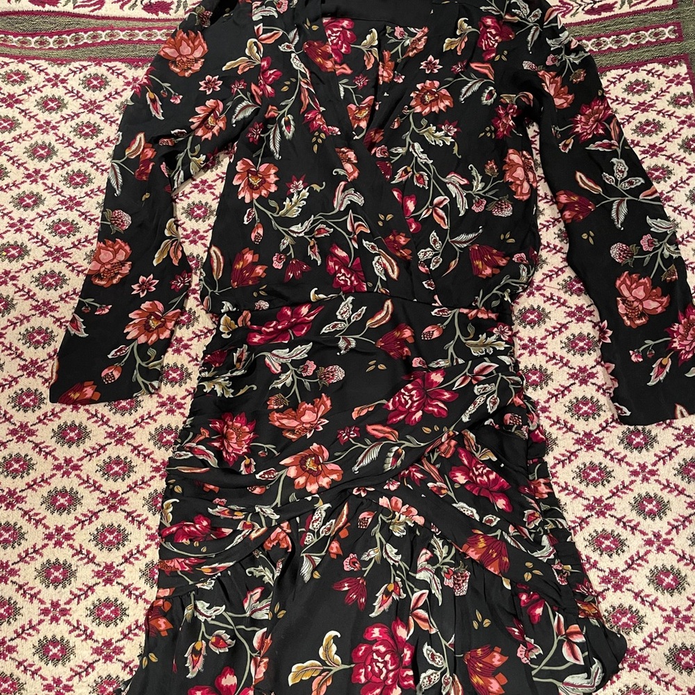 A.L.C. Floral Black Dress